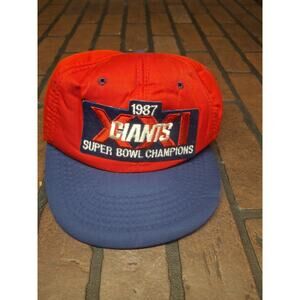 1987 NEW YORK GIANTS SUPER BOWL CHAMPIONS SNAAPBACK HAT SPORTS SPECIALITES-FOAM-